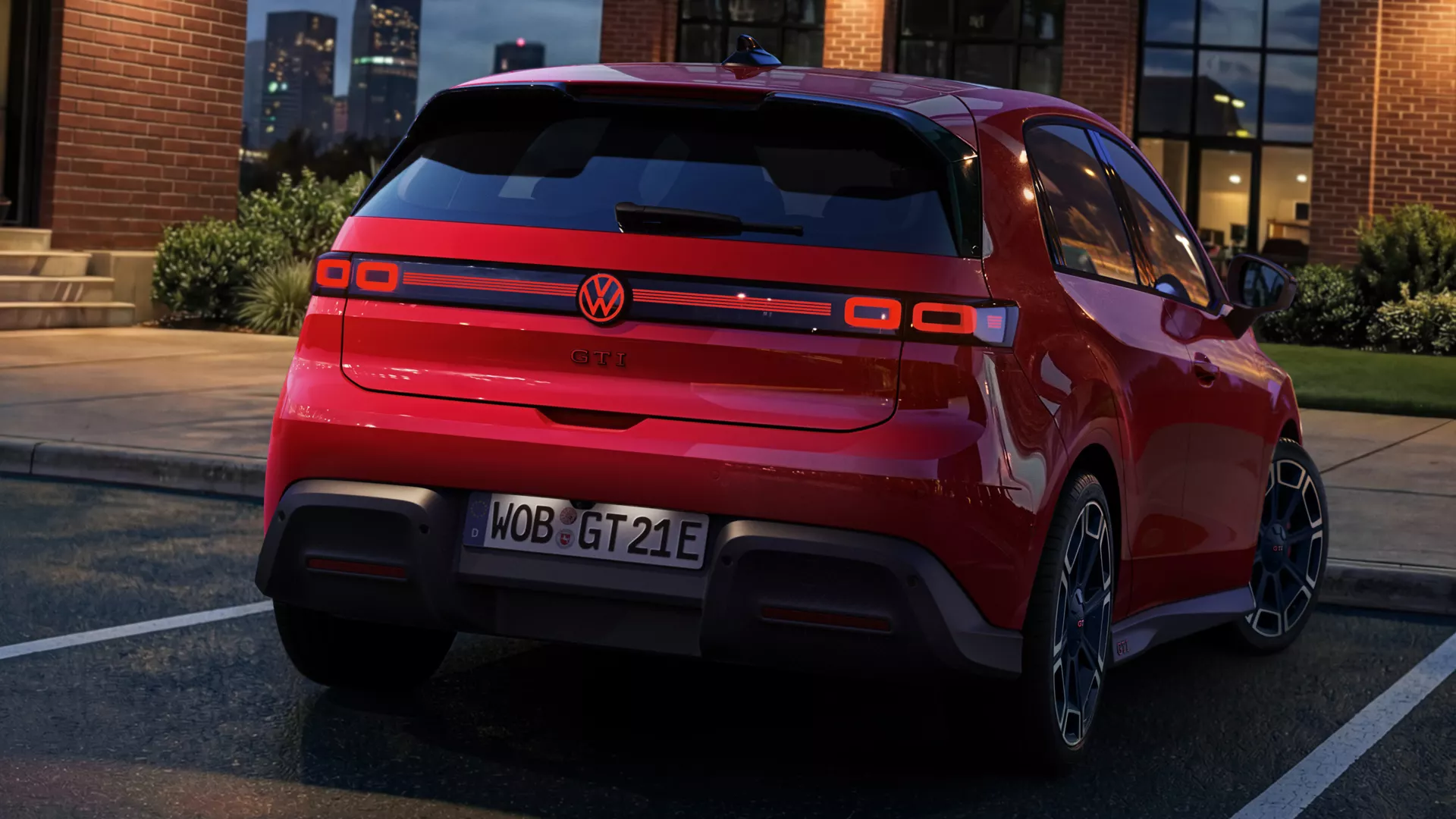 IDP0159_id-polo-gti_exterior-rear-view-parking VW ID. Polo GTI Heckansicht
